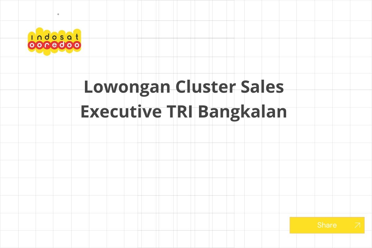 Lowongan Cluster Sales Executive TRI Bangkalan