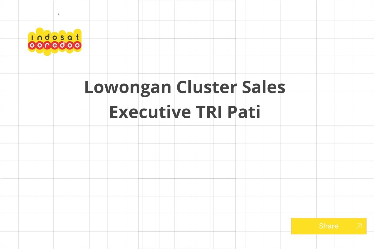 Lowongan Cluster Sales Executive TRI Pati