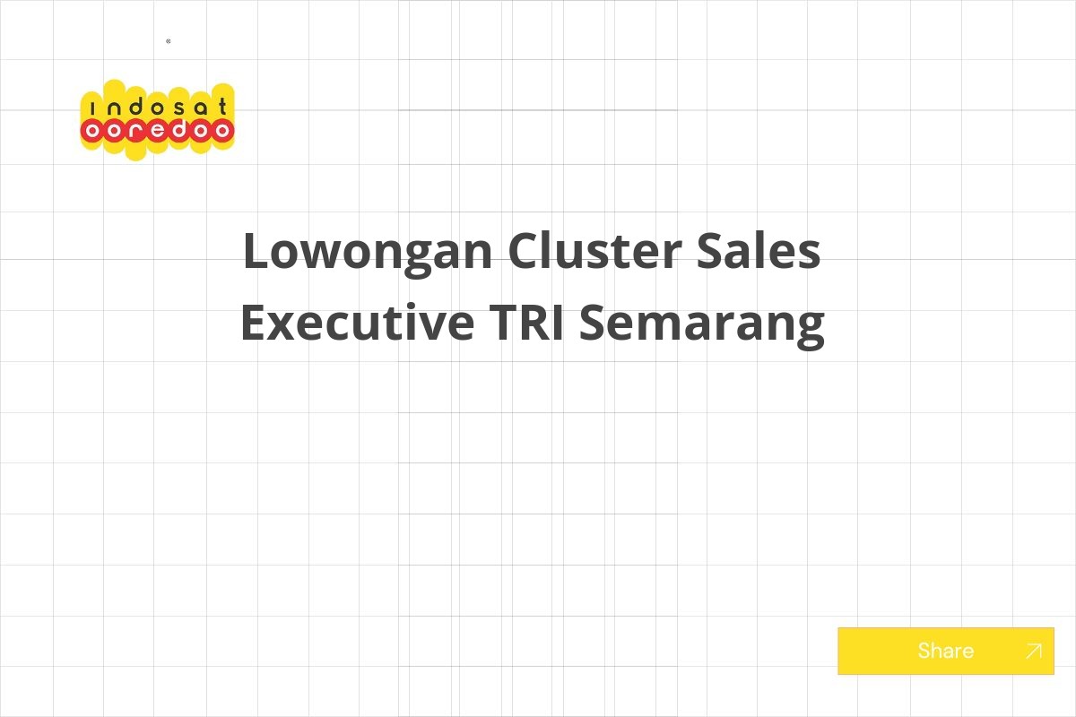 Lowongan Cluster Sales Executive TRI Semarang
